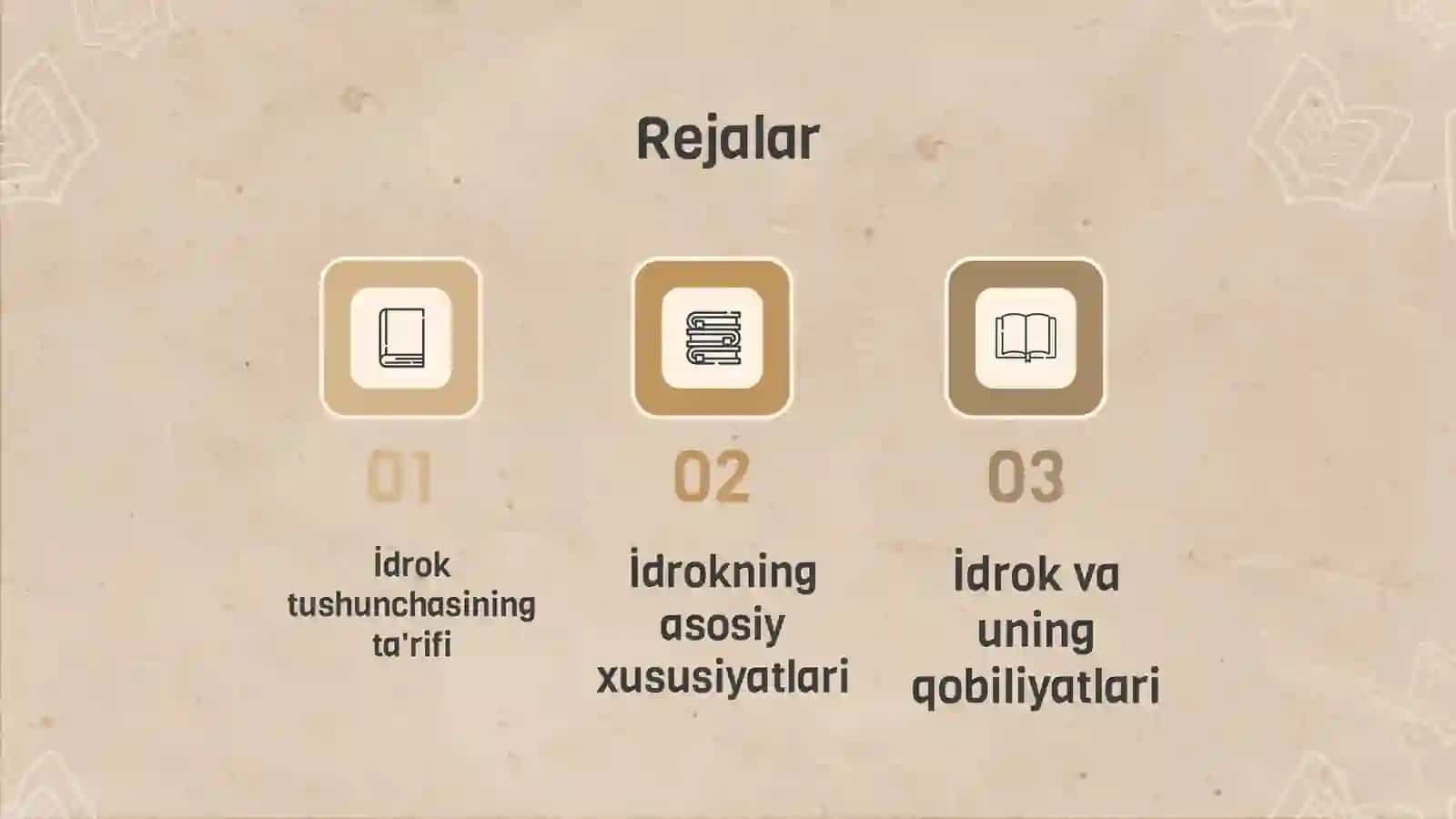 İdrok xaqida tushuncha va uning xususiyatlari 2
