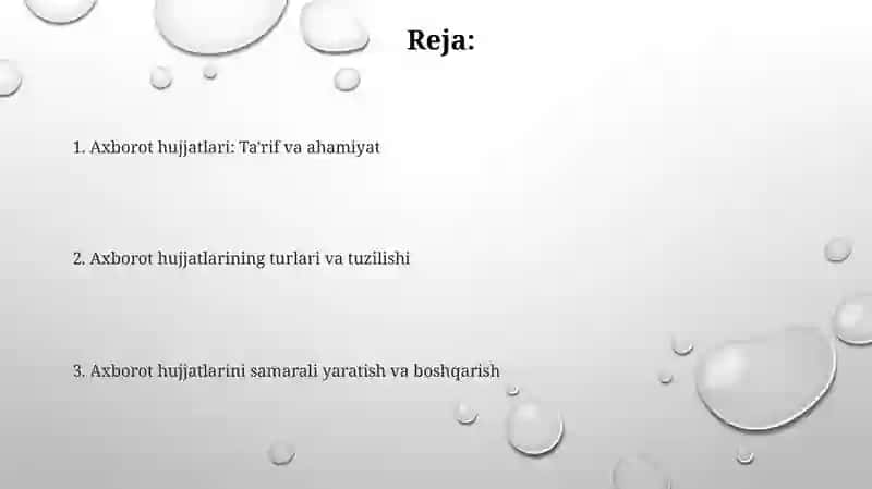 Axborot hujjatlari 2