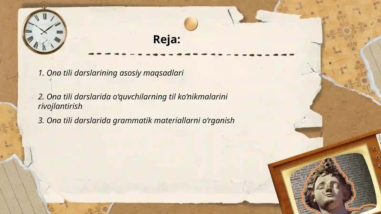 Ona tili darslarining turlari va qurilishi 2