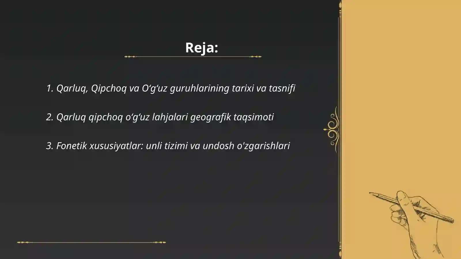 Qarluq qipchoq oʻgʻuz lahjalari 2