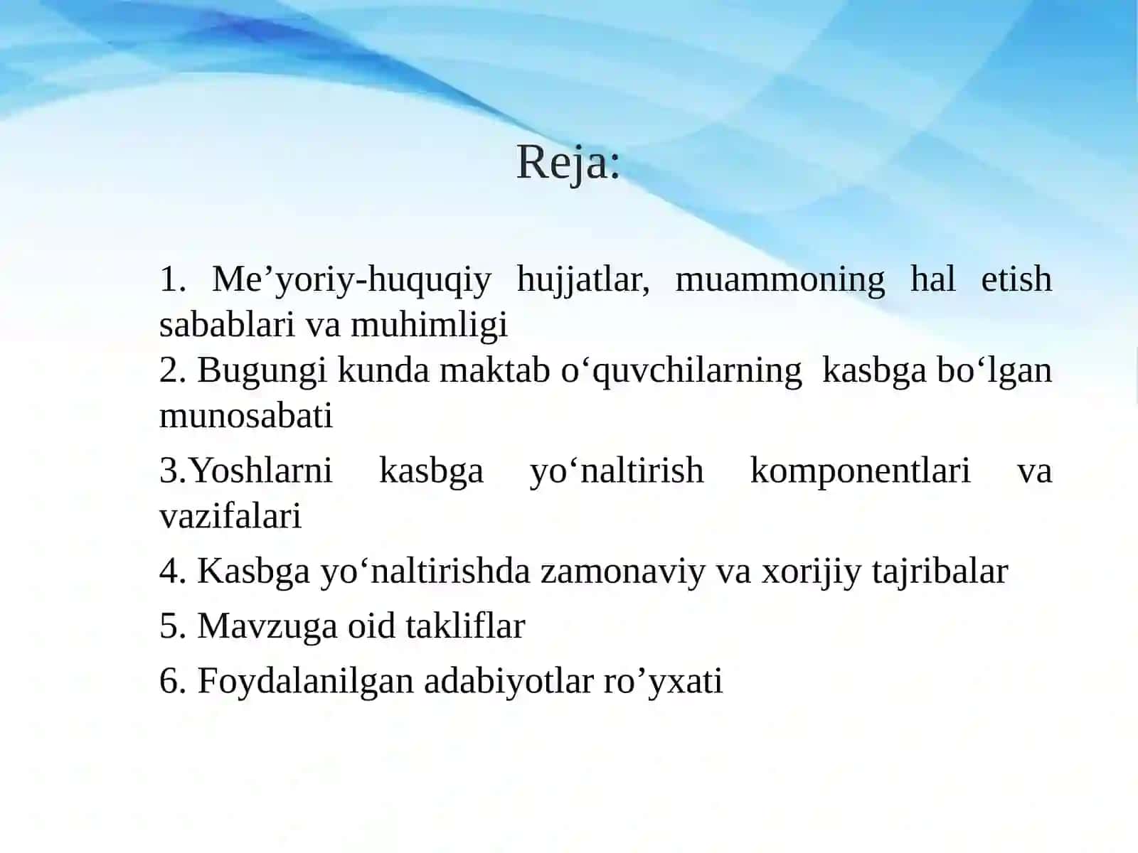 Maktabda o‘quvchilarni kasbga yo‘naltirib o‘qitish ishlari samaradorligini  oshirish 2
