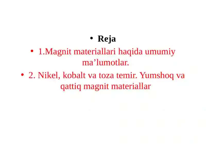 Magnitmateriallarihaqidaumumiyma’lumotlar 2