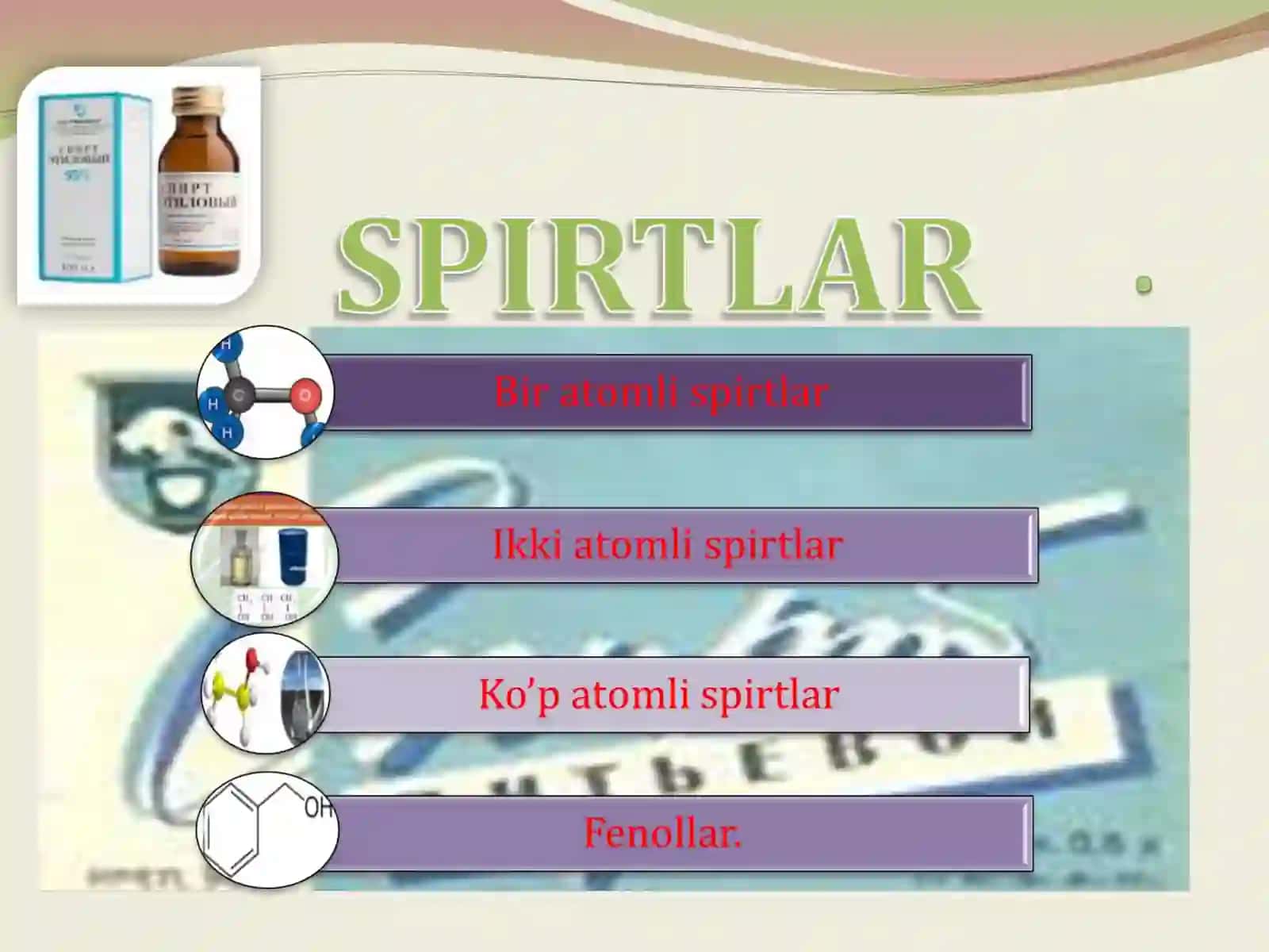 Spirt formulasi | Ratsional nomenklaturasi | Sistematik nomenklaturasi 2