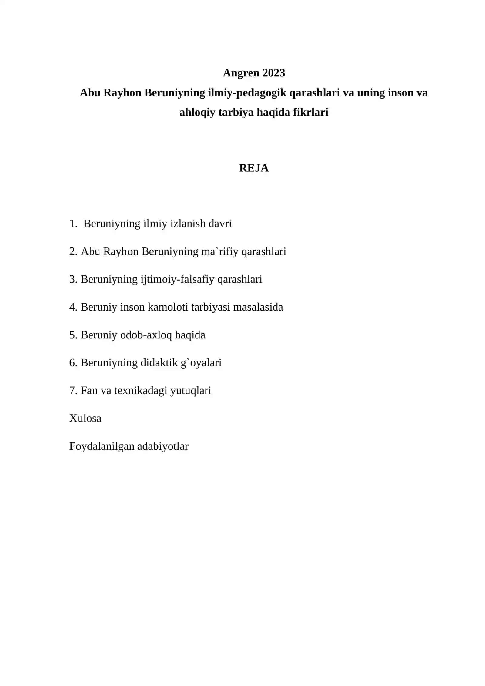 Abu Rayhon Beruniyning ilmiy-pedagogik qarashlari va uning inson va ahloqiy tarbiya haqida fikrlari 2