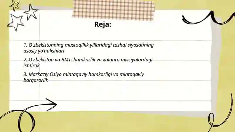 o'zbekiston va jahon hamjamiyati mustaqillik yillarida 2
