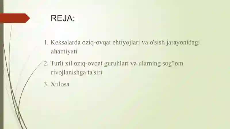 Keksa yoshda unumli ovqatlanish 2