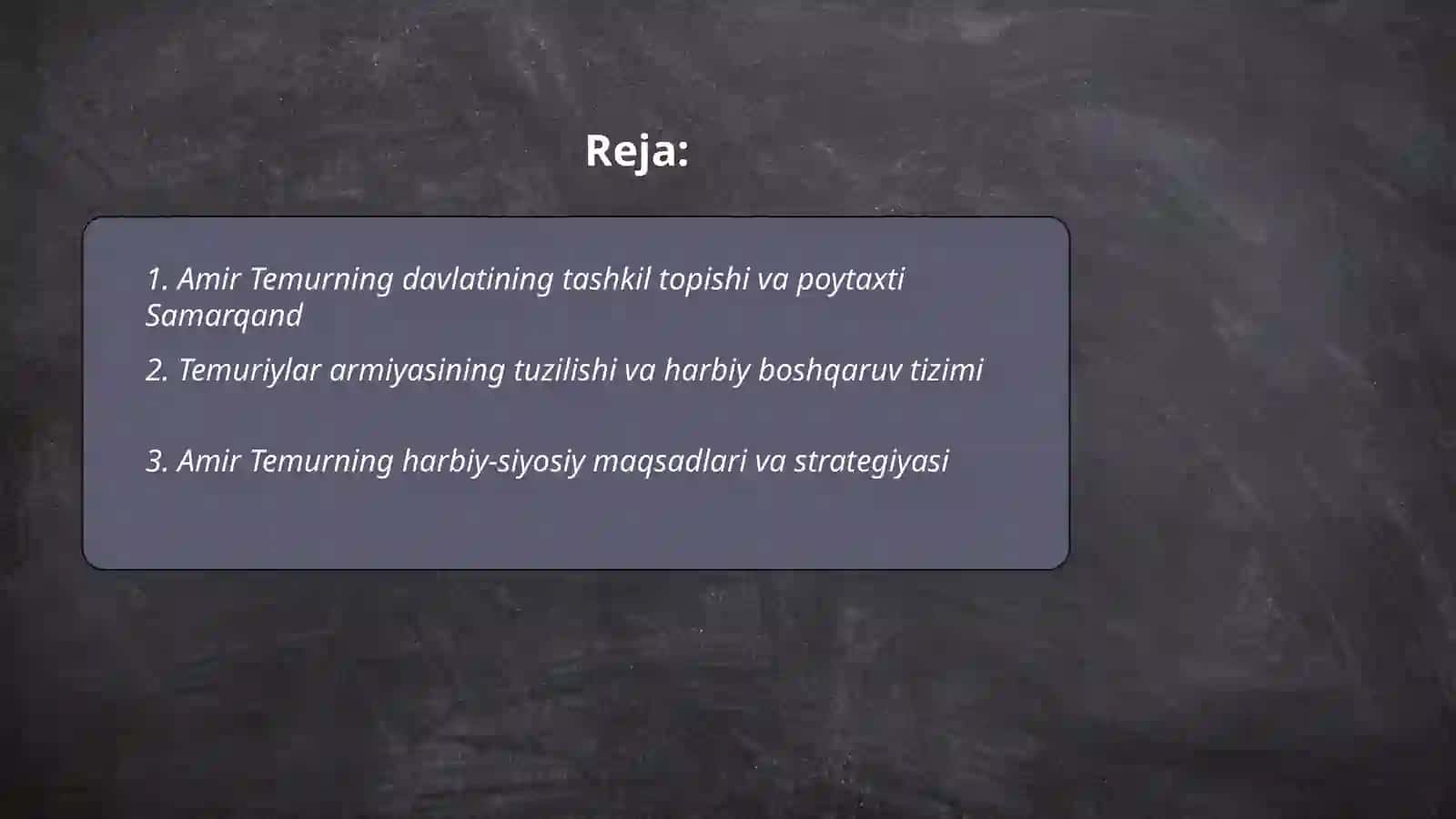 Amir Temur davlati va uning harbiy yurishlari 2