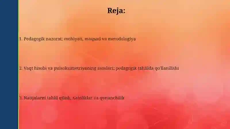 Pedagogik nazorat 2