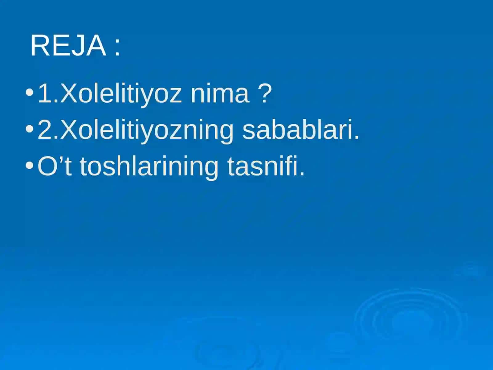 Toshkasaliklarining kimyoviy asoslari 2