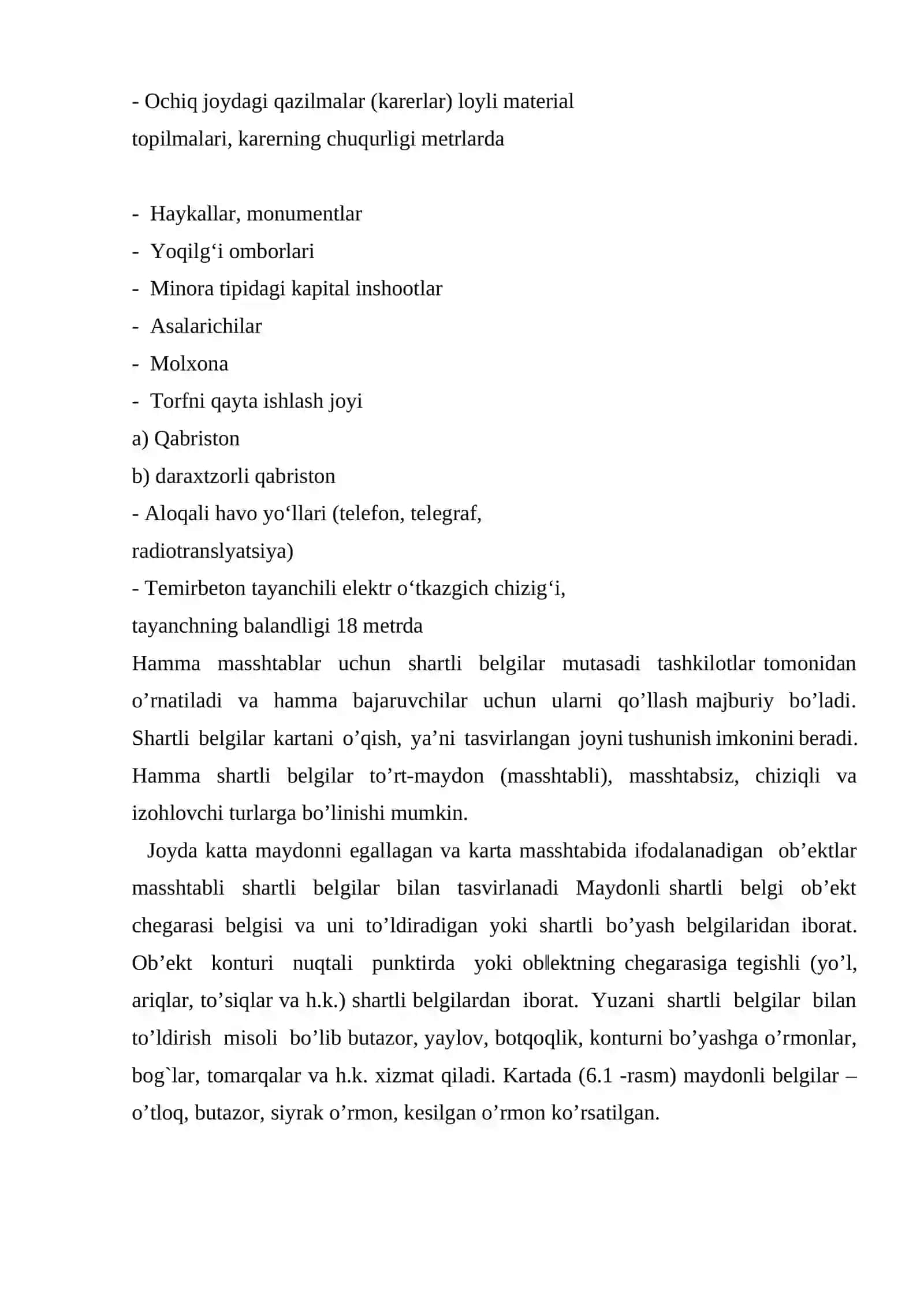 Topografik kartada o’lchash ishlari 2
