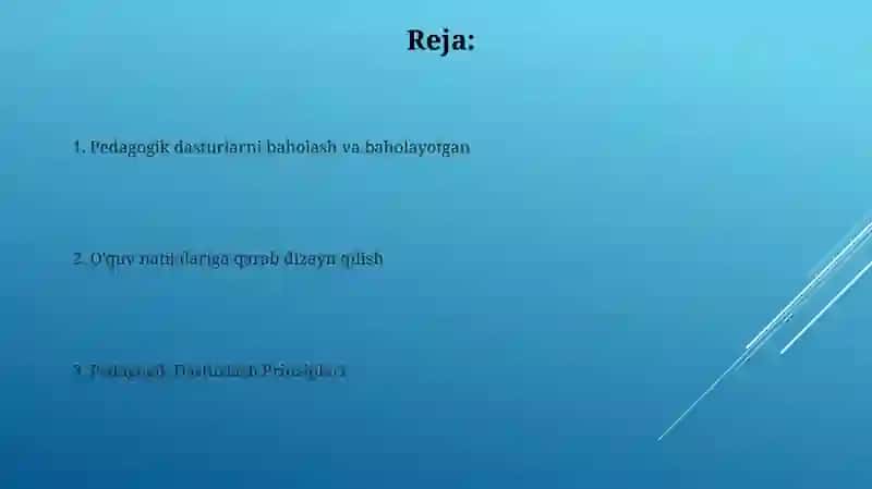 Pedagogik dasturiy vositalarini loyihalash 2