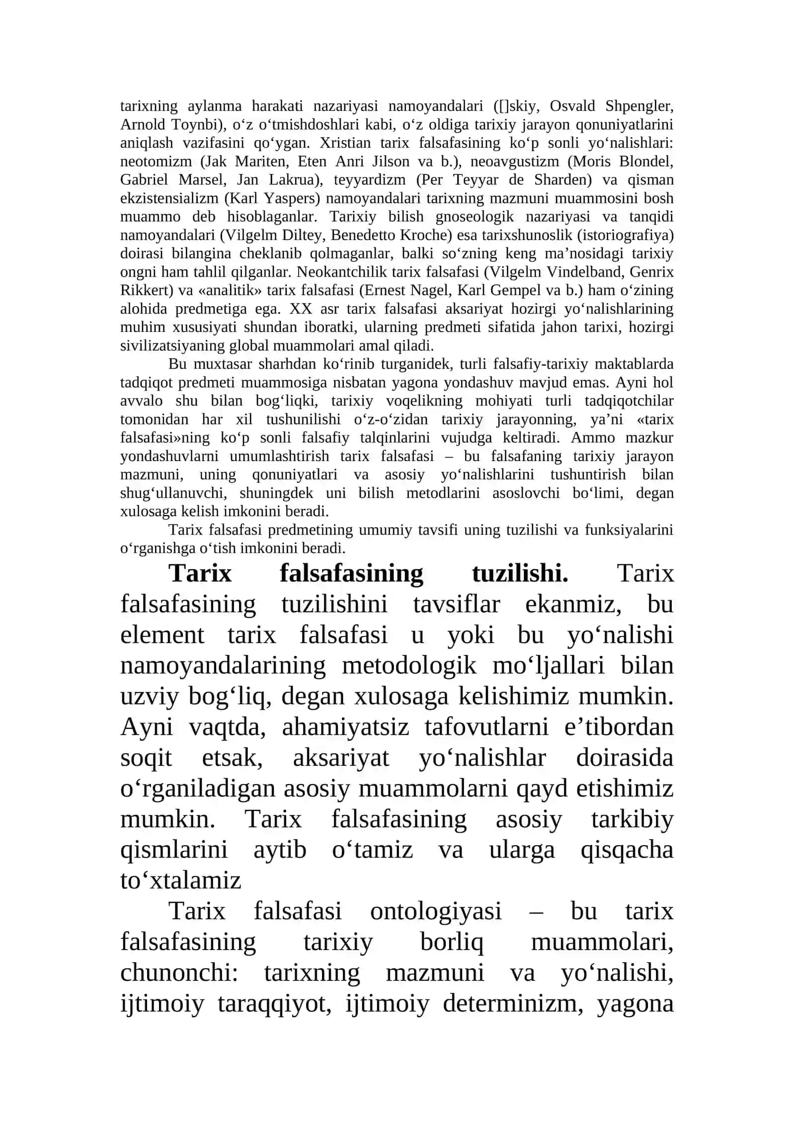 Tarix falsafasi, sivilizatsiya va madaniyat 2