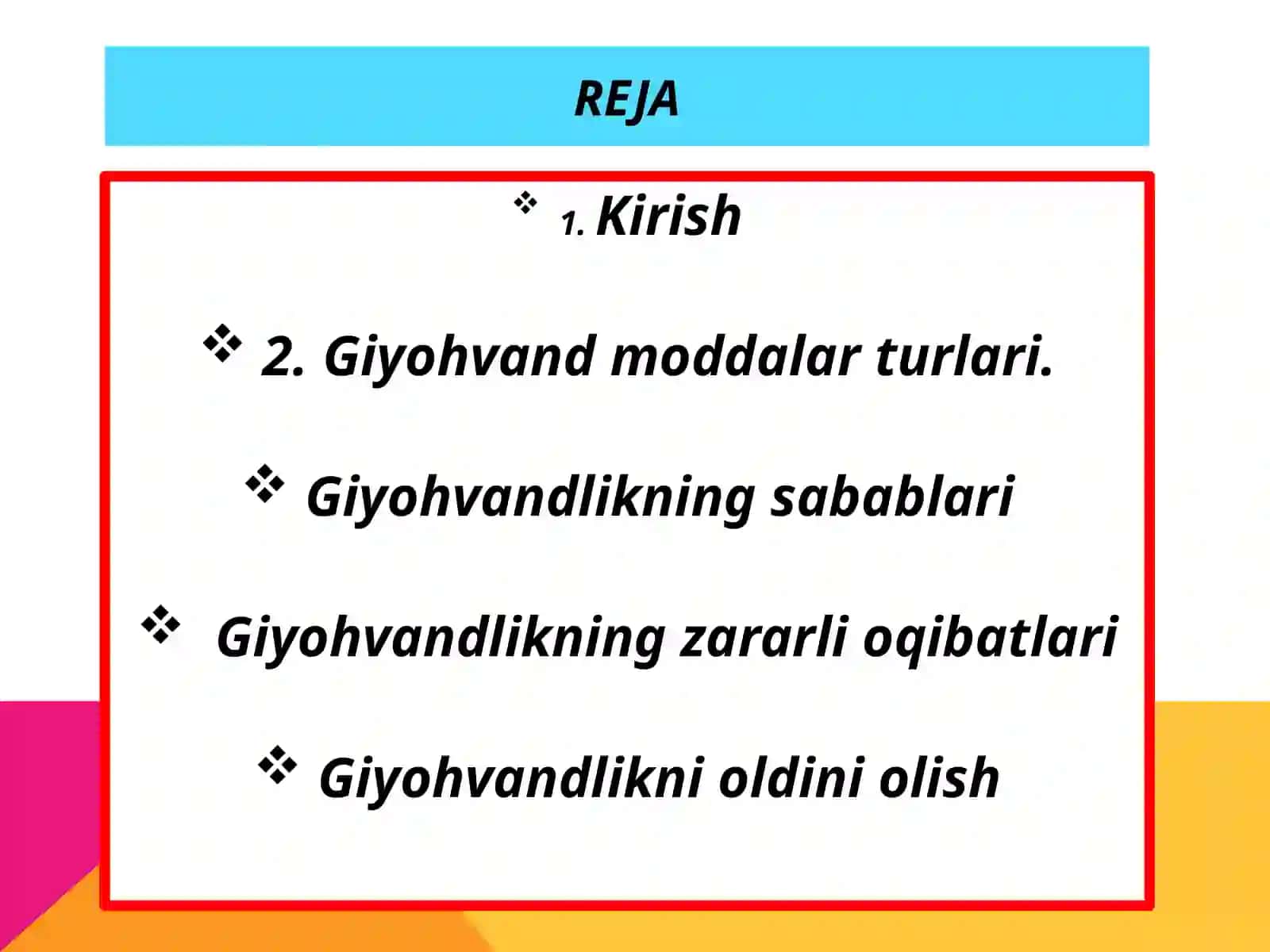 Giyohvandlikning zararli oqibatlari 2