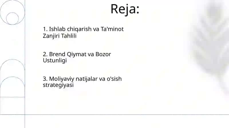 Rolex soat ishlab chiqaruvchi korxonasi haqida iqtisodiy taqdimot 2