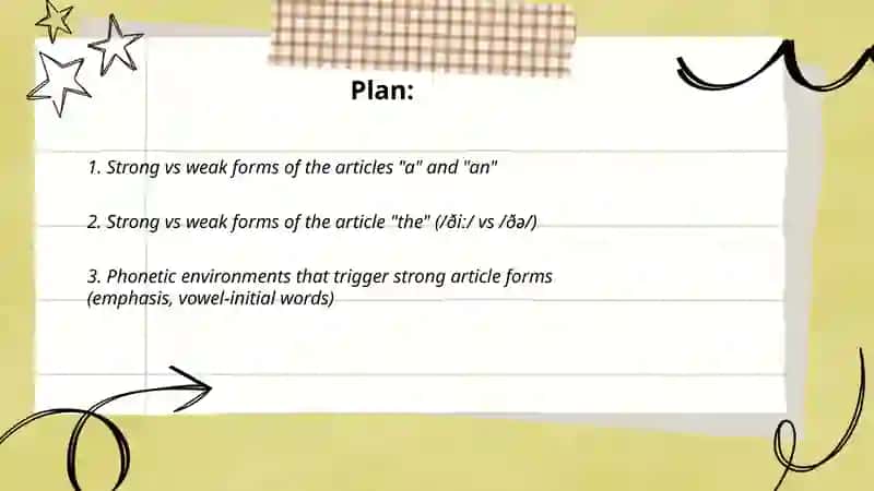 Strong and Weak Forms in Articles Comparative and Auxiliary Verbs 2