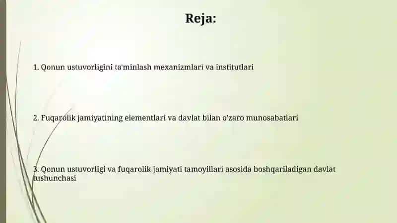 Huquqiy davlat va fuqarolik jamiyati tushunchasi 2
