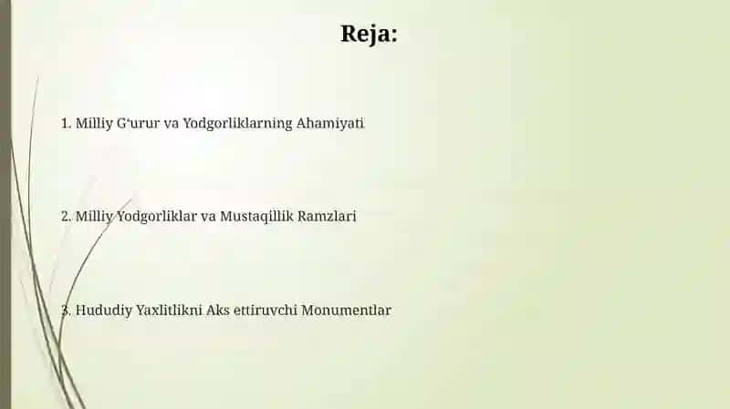 Milliy Gʻurur va Yodgorliklarning Ahamiyati 2