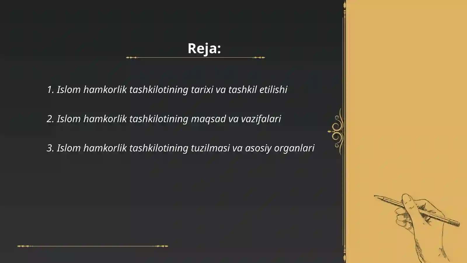 Islom hamkorlik tashkiloti 2