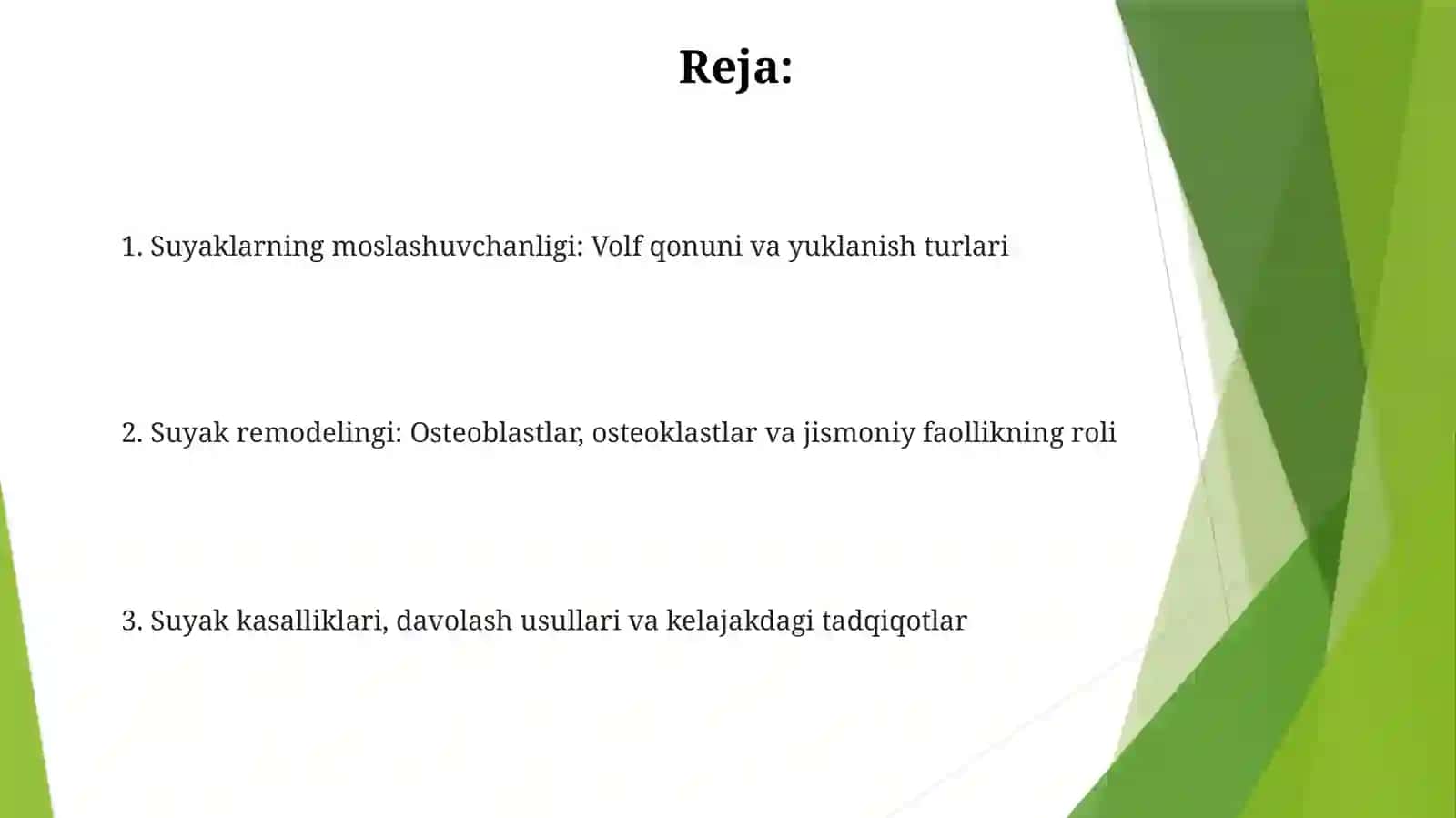 Mexanik harakatlarning suyaklarga ta'siri 2