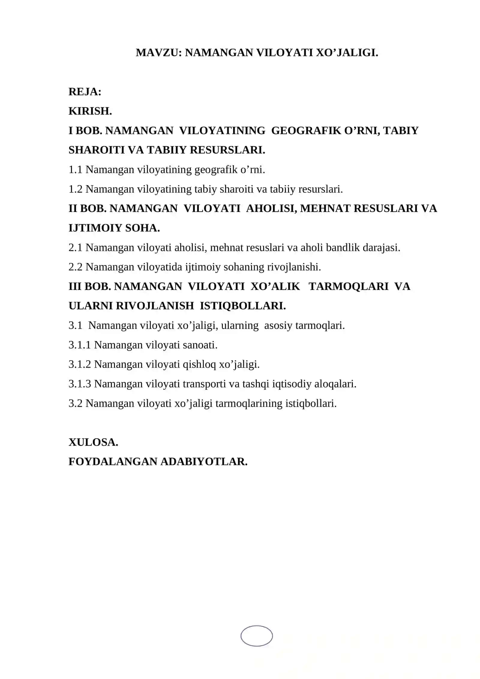 Namangan Viloyati Geografiyasi va Tabiy Resurslari 2