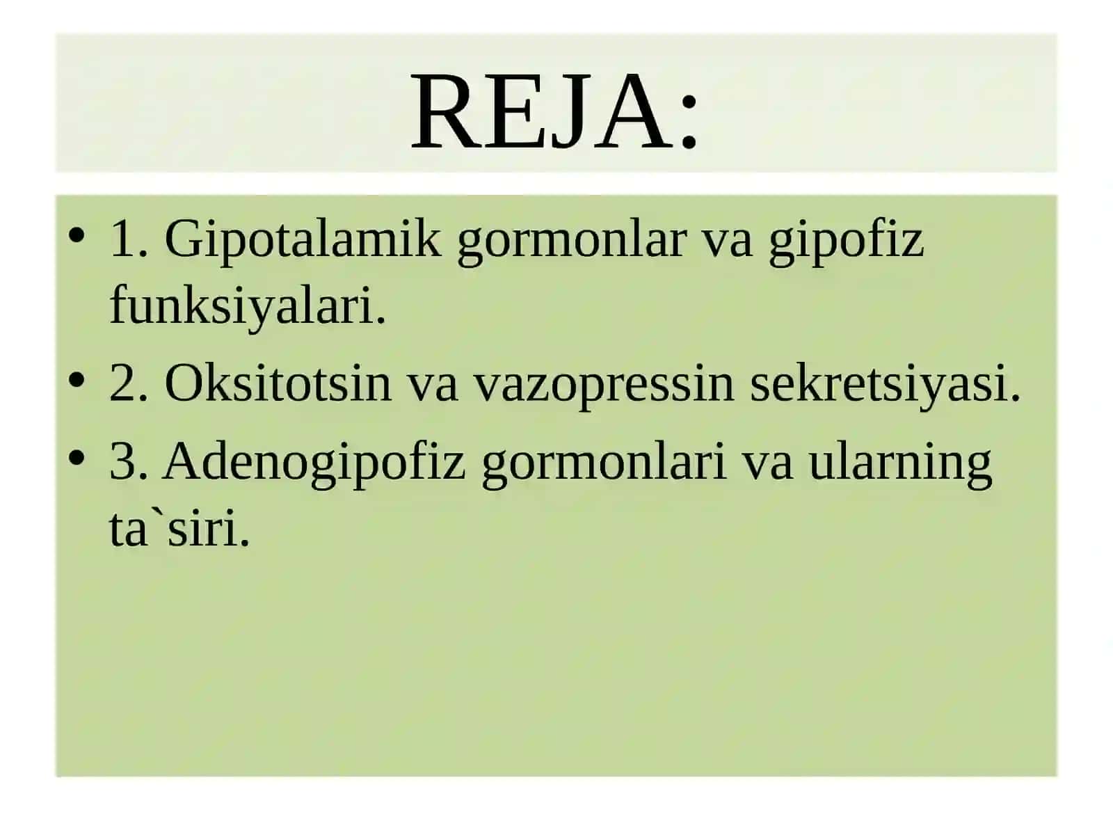 Gipotalamo-gipofizartizim:boshqaruvvata`sir 2