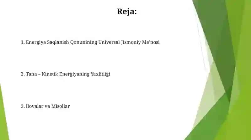Energiya Saqlanish Qonunining Universal Jismoniy Ma’nosi 2