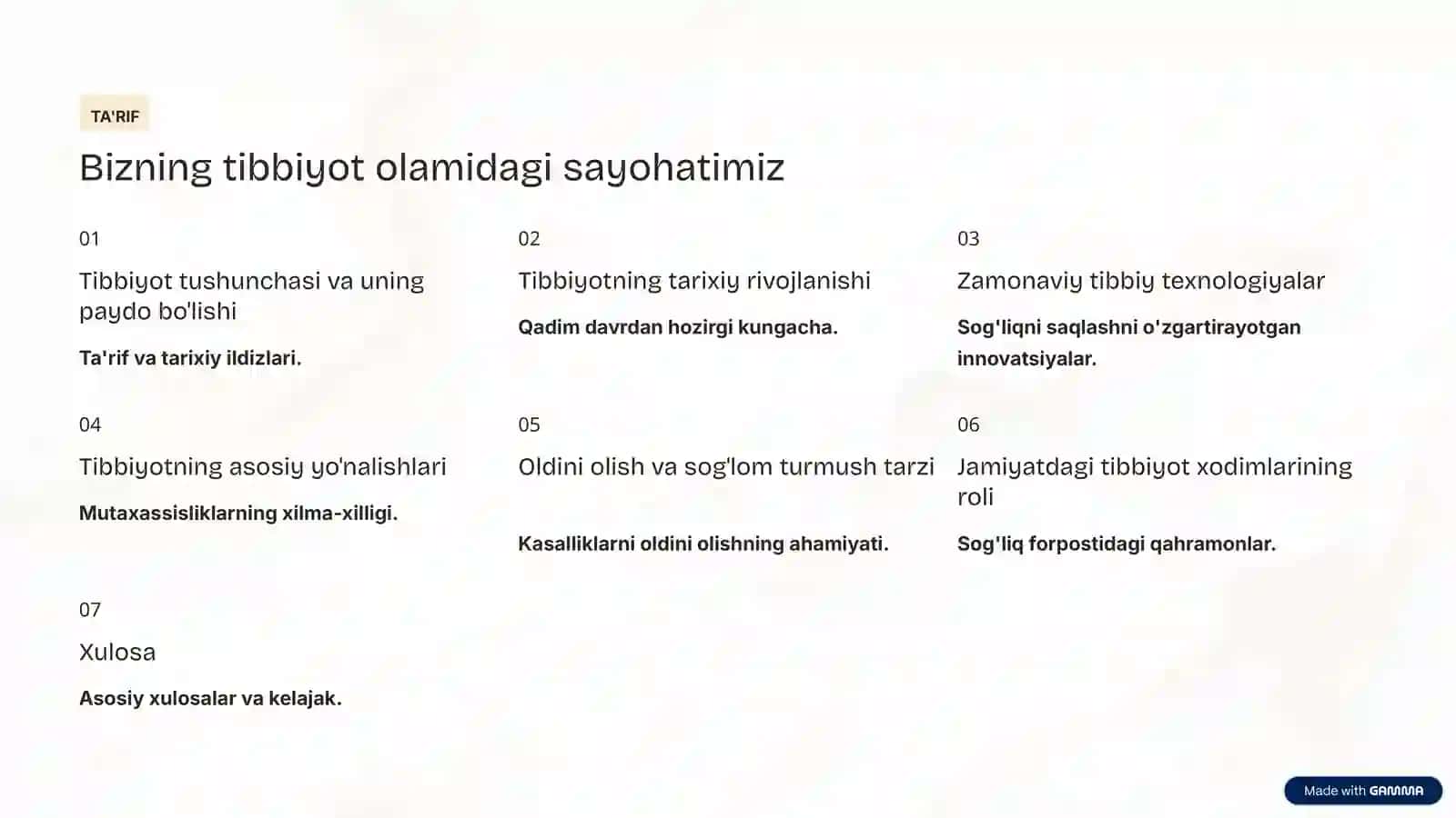 Zamonaviy tibbiyotning rivojlanishi va uning jamiyat uchun ahamiyati 2