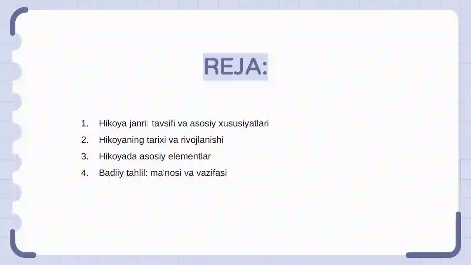 Hikoya janri va badiiy tahlil 2