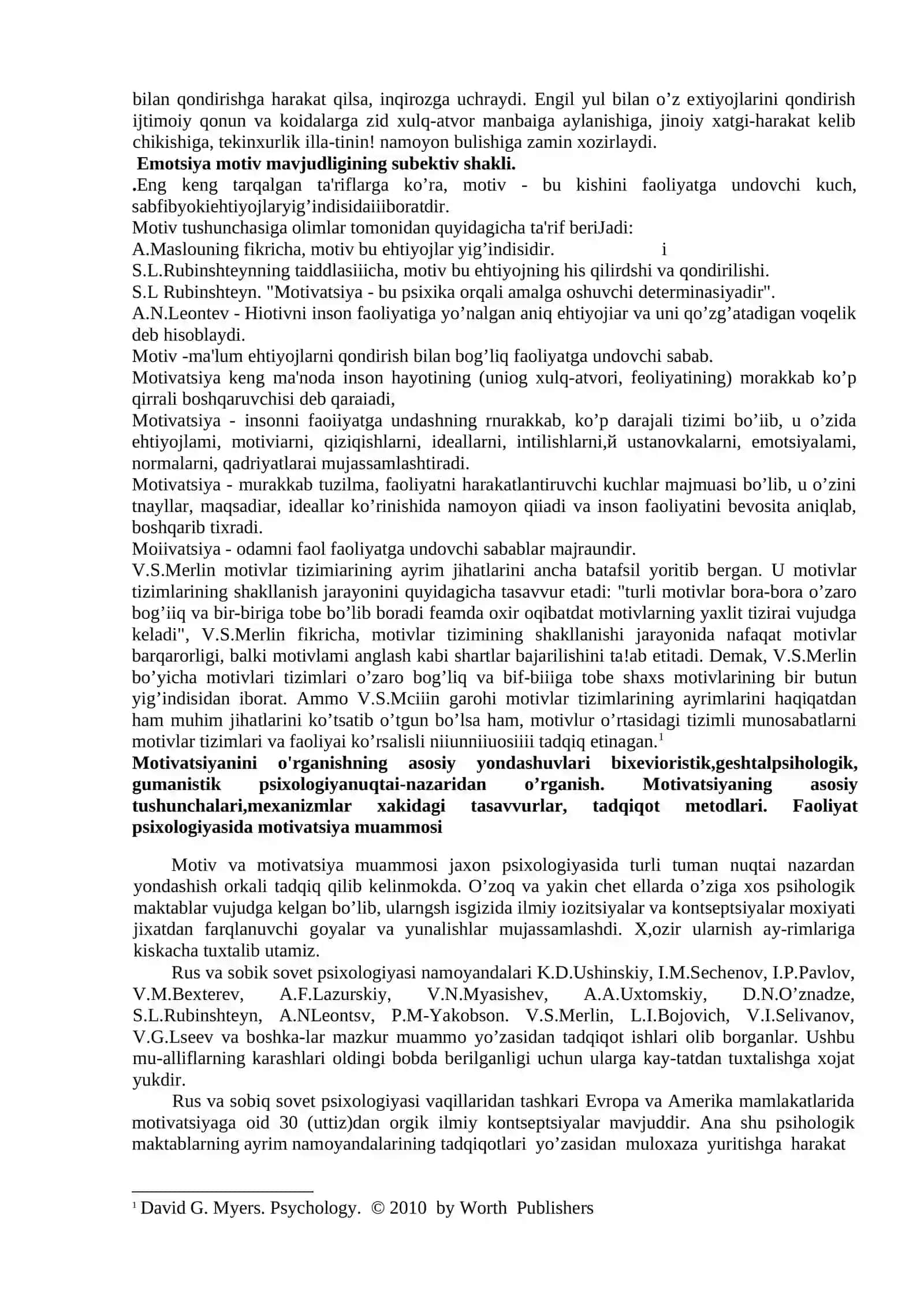 Motivatsiya psixologiyasi 2