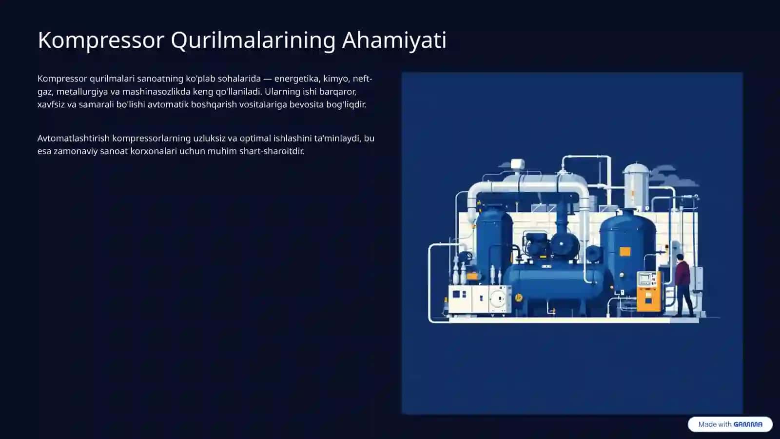 Kompressor Qurilmalarini Avtomatik Boshqarish Vositalari 2
