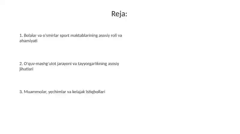 Bolalar va o'smirlar sport maktabining ahamiyati 2