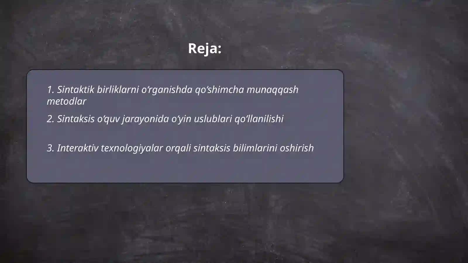 Sintaktik birliklarni o‘rganishda qo‘shimcha munaqqash metodlar 2