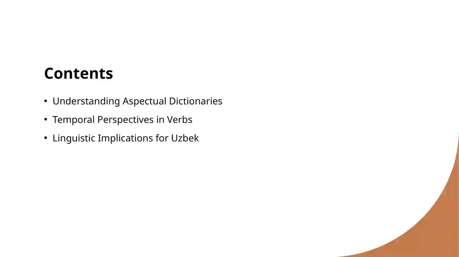 Aspectual dictionaries 2