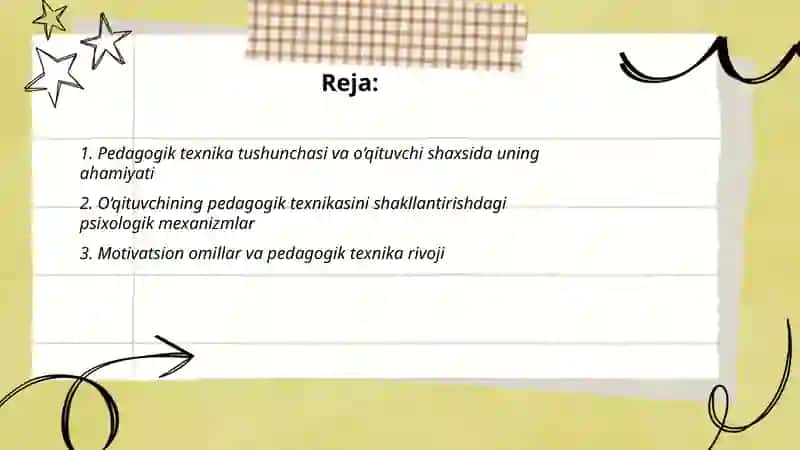 Pedagogik texnikaning o‘qituvchi shaxsida shakllanish mexanizmlari 2