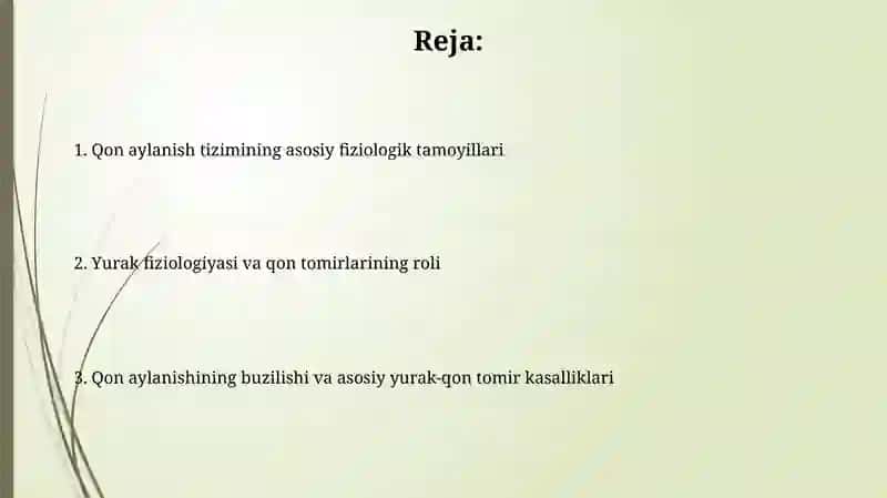 Fizialogiya faniga kirish qon aylanish tizimining fizialogik asoslari 2