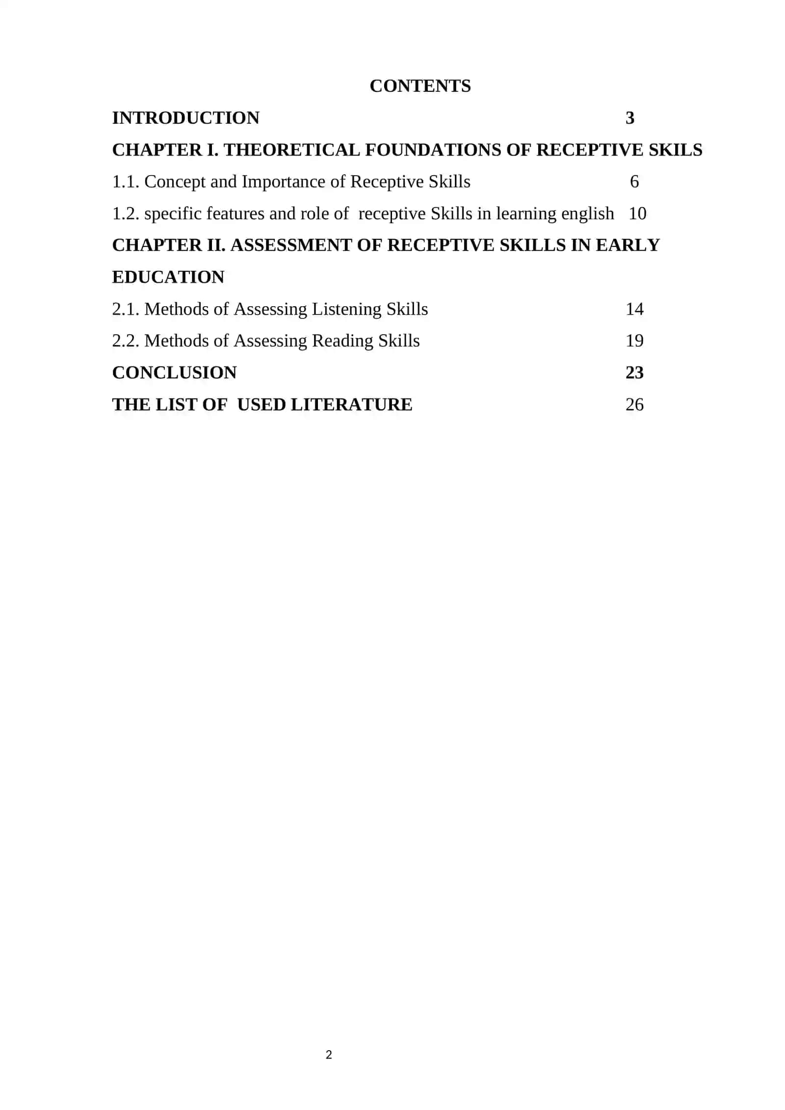 ASSESSING RECEPTIVE SKILLS IN EARLY ENGLISH LANGUAGE EDUCATION 2