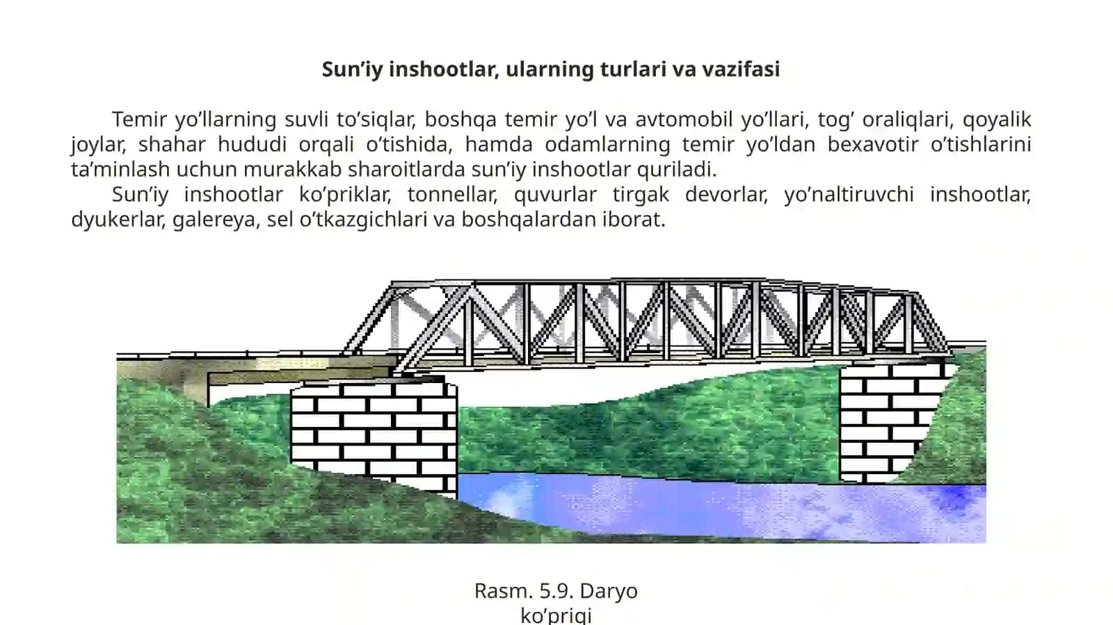 Sun’i inshoatlar, ularning turlari va vazifalari 2