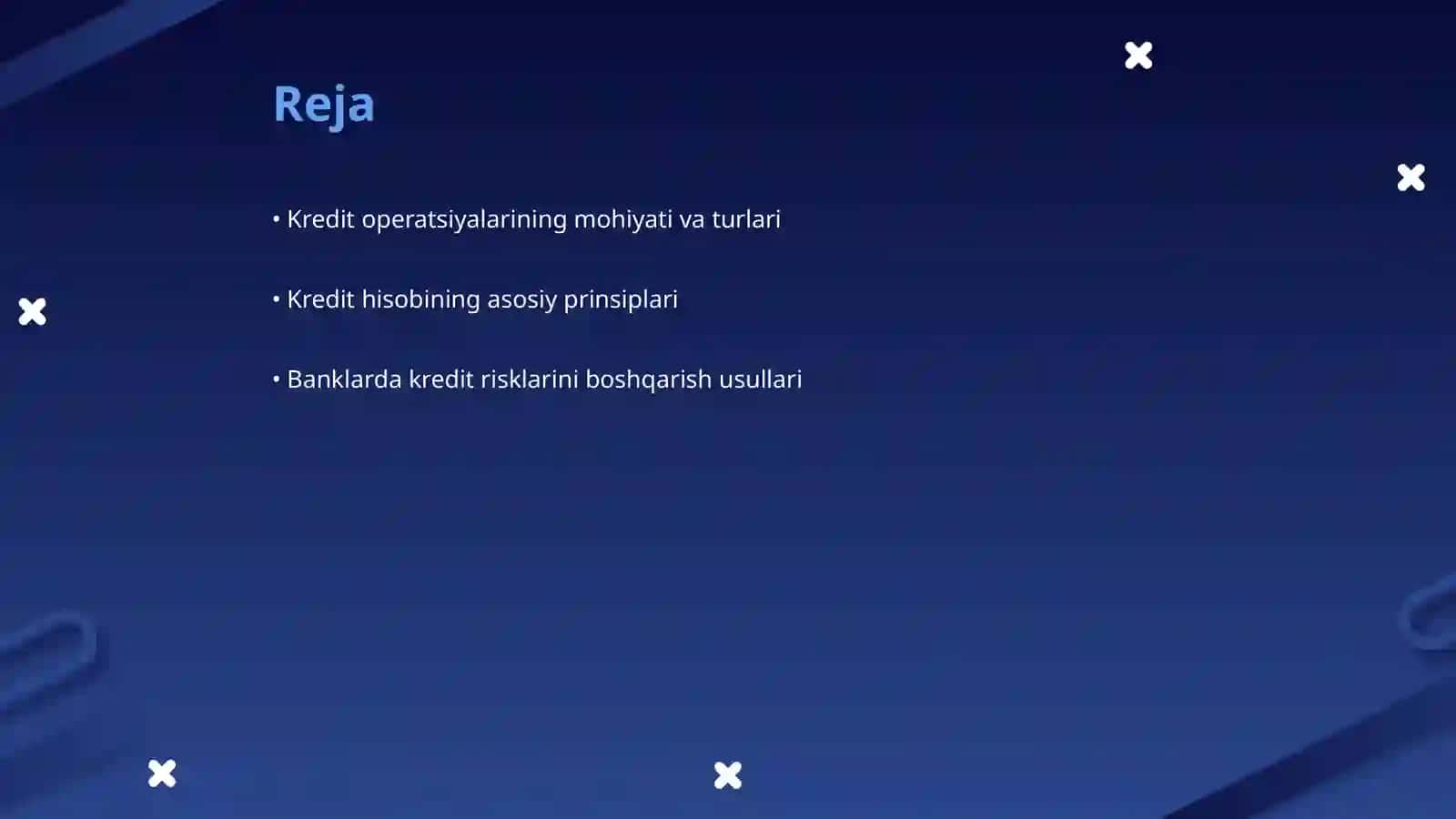 Banklarda kredit operatsiyalari hisobining tashkil etilishi 2