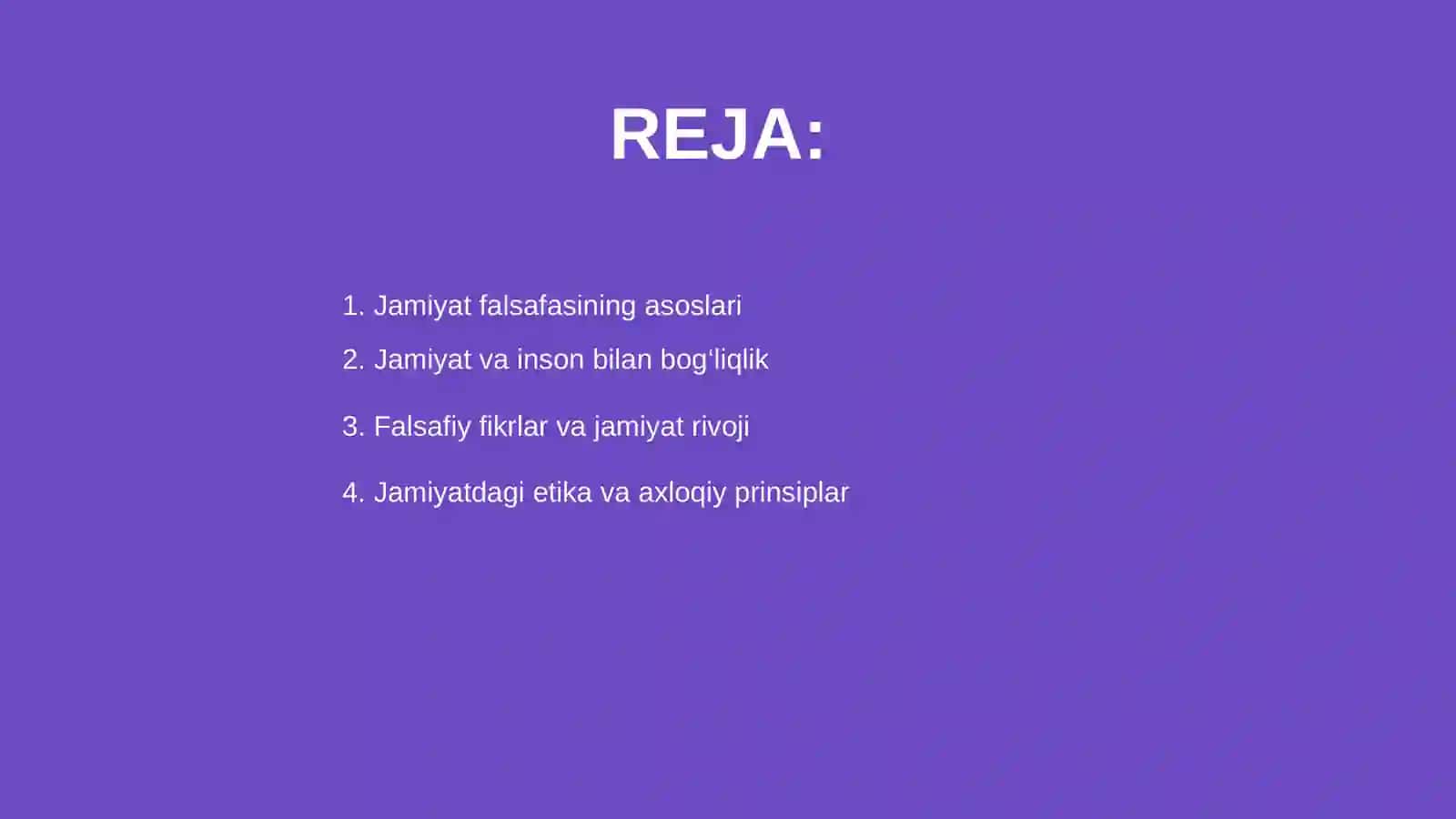 Jamiyat falsafasi 2