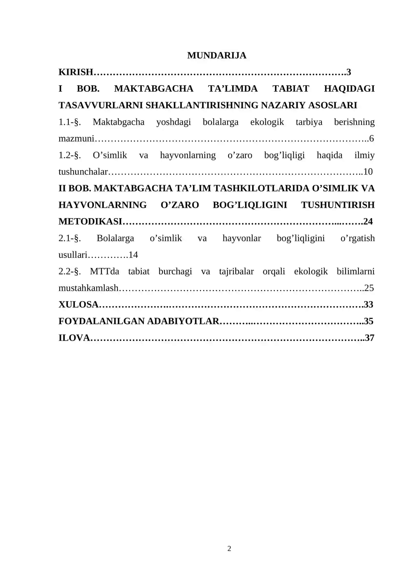 Tabiatdagi o‘simlik va hayvonlarning o‘zaro bog‘liqligini tushuntirish usullari 2