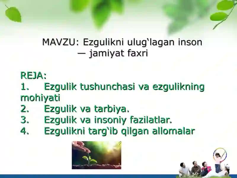Ezgulikni ulug'lagan inson - jamiyat faxri 2