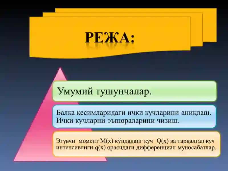Балканинг мустаҳкамлик билан бикрликка бўлган масалаларни ечиш 2