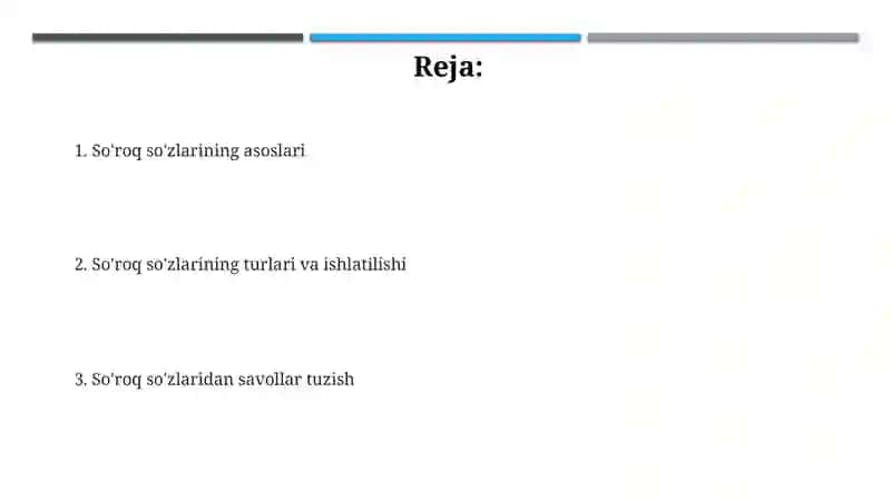 So'roq so'zlari 2