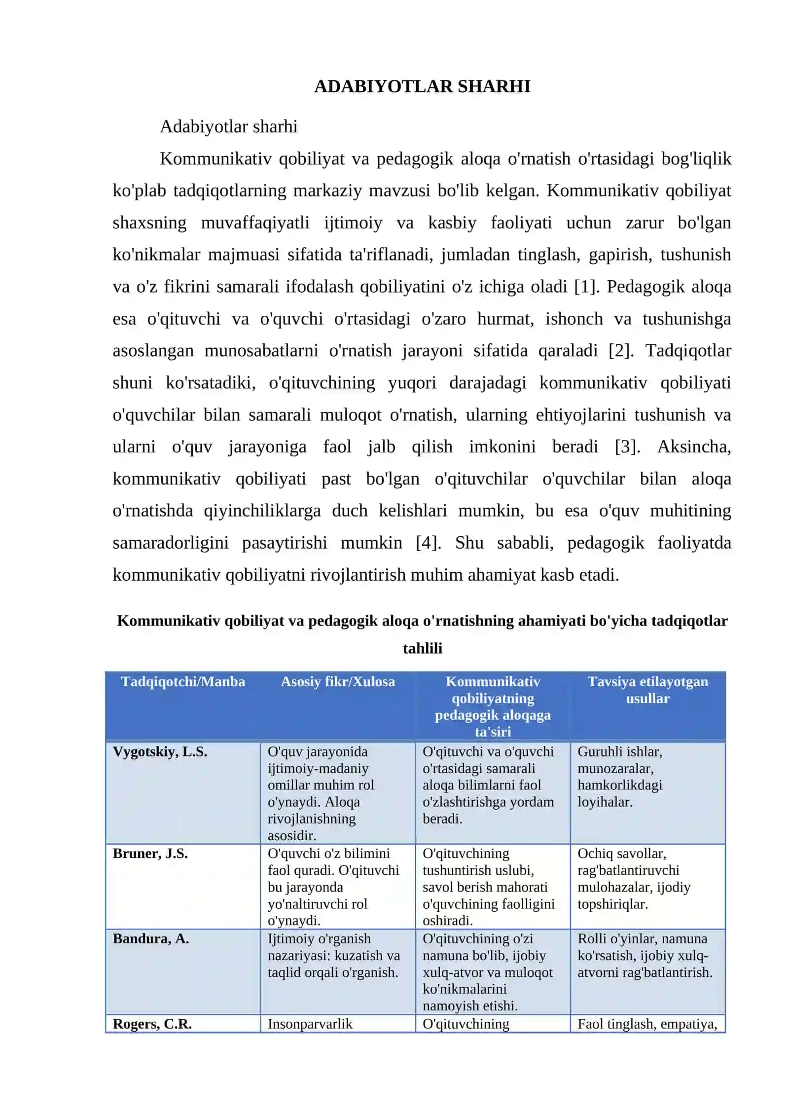 KOMMUNIKATIV QOBILIYAT-PEDAGOGIK ALOQA O’RNATISHNING O’RNI 2