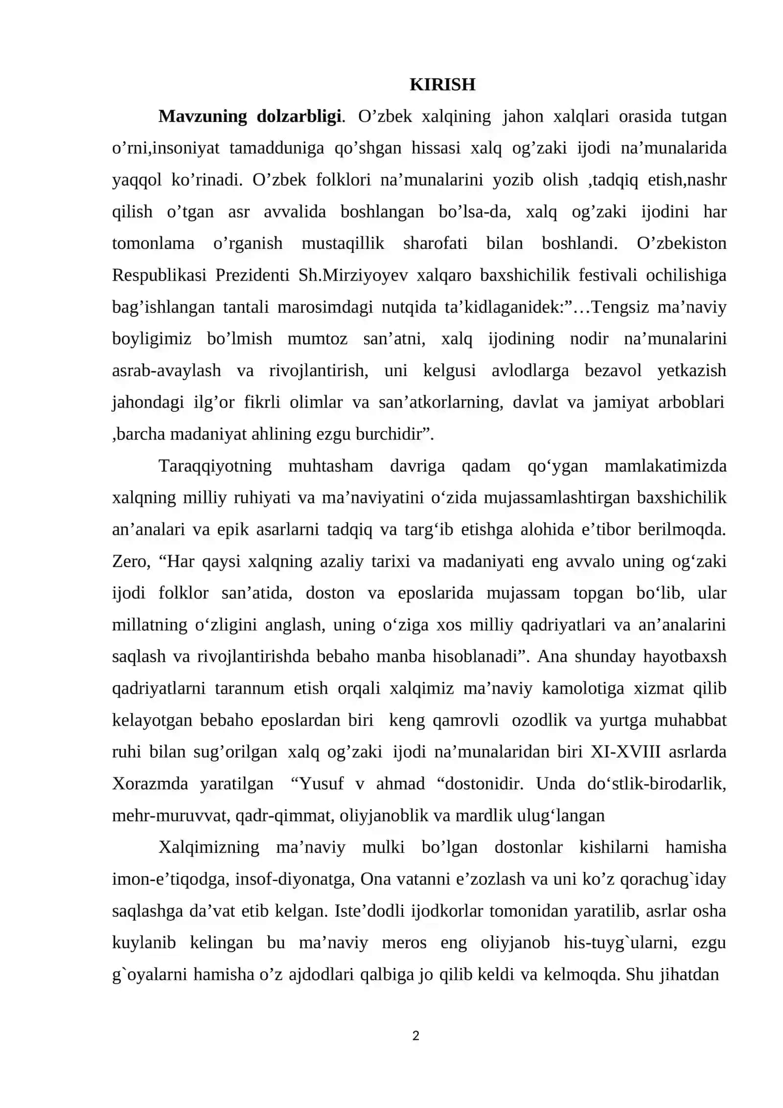 YUSUF VA AHMAD DOSTONINING BADIIY TIL XUSUSIYATLARI 2