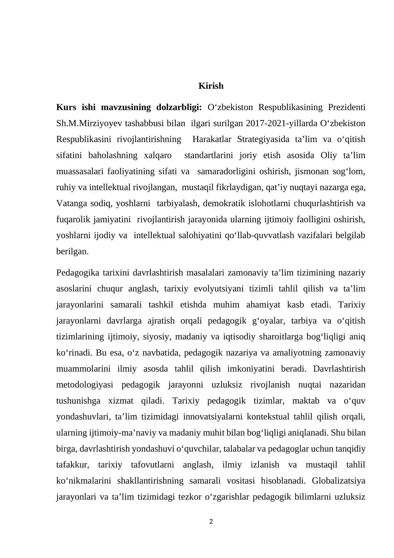 Pedagogika tarixida davrlashtirish masalalari 2