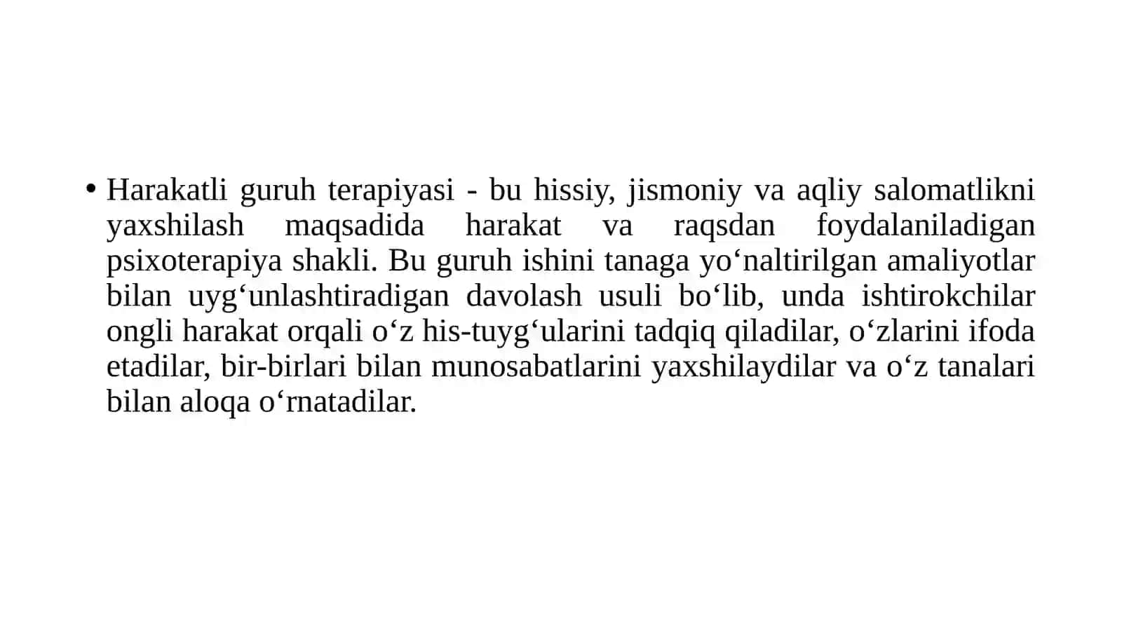HARAKATLI GURUXIY TERAPIYA 2