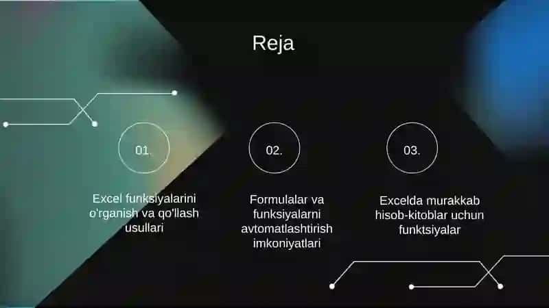 Microsoft Excelda funksiya ustasi yordamida formulalar bilan ishlash 2