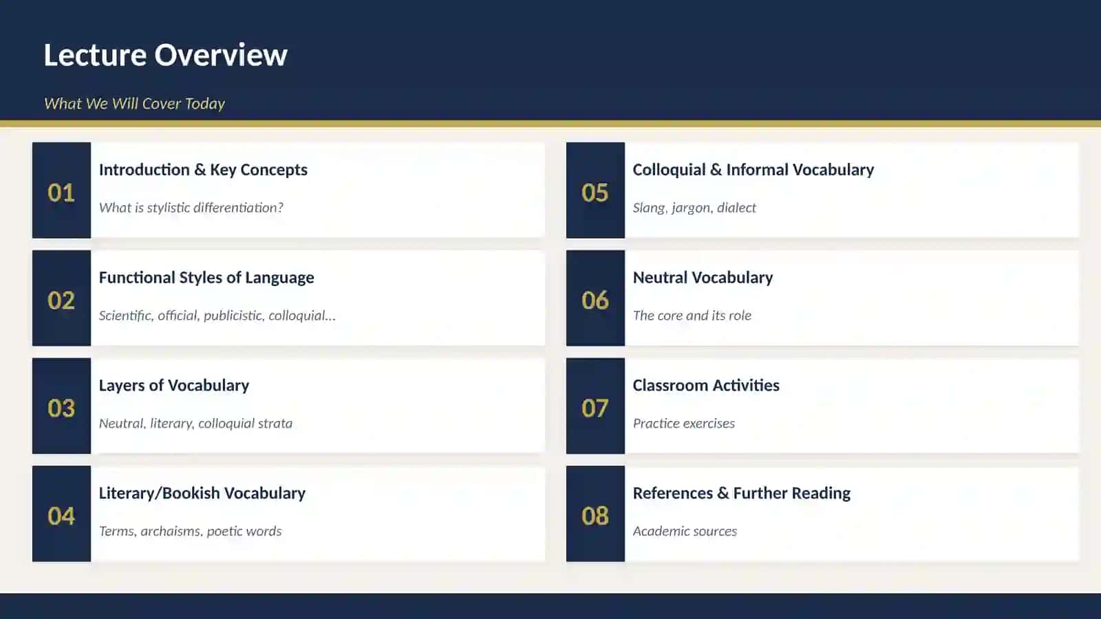 STYLISTIC DIFFERENTIATION of the Vocabulary System of MODERN ENGLISH 2