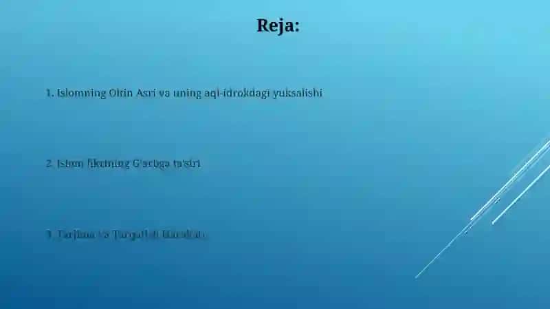Islom marifatchiligi va ratsional tafakkur rivoji 2